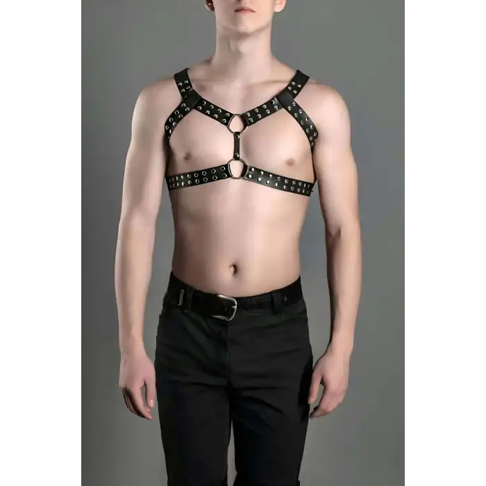 Erkek Fantazi Giyim, Deri Erkek Göğüs Kemeri, Şık Deri Aksesuar - APFTM103