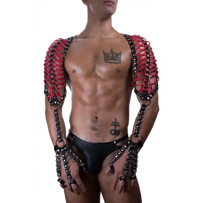 Erkek Fantazi Kol Ve Omuz Lastik Harness - APFTM182