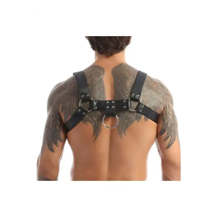 Erkek Fantezi Deri Giyim, Deri Fantezi Giyim, Erkek Deri Harness Aksesuar - APFTM162