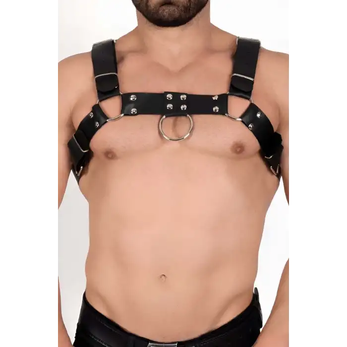 Erkek Göğüs Harness, Deri Erkek Fantazi Giyim, Erkek Clubwear - APFTM214