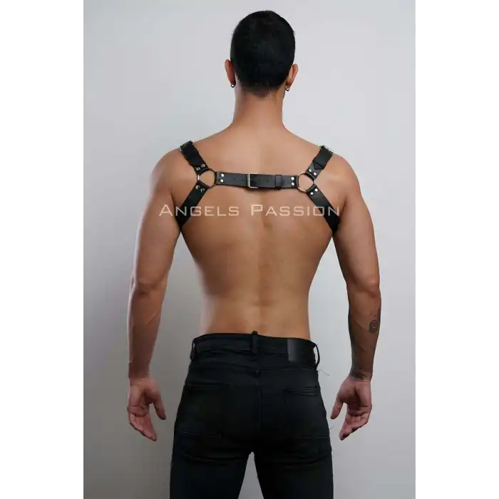 Erkek Göğüs Harness, Fantazi Giyim Deri Harness - APFTM7