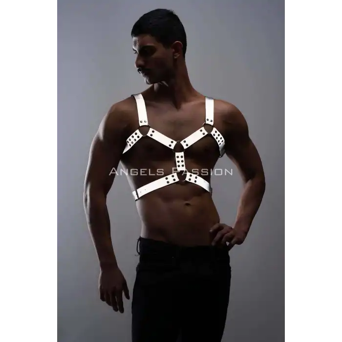 Erkek Göğüs Harness - Reflektörlü (Karanlıkta Yansıyan) Göğüs Harness - APFTM78