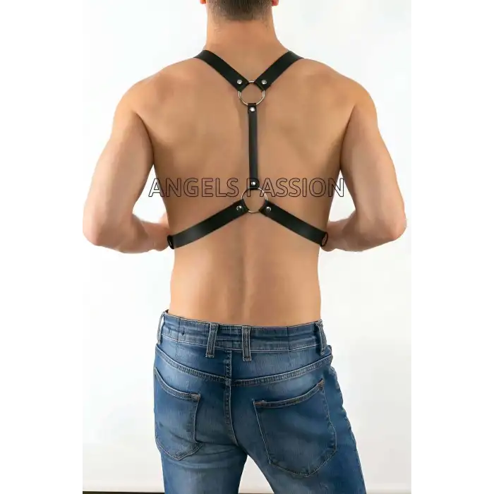 Erkek Göğüs Harness - Sexy Erkek Harness - Erkek Deri Aksesuar - APFTM27