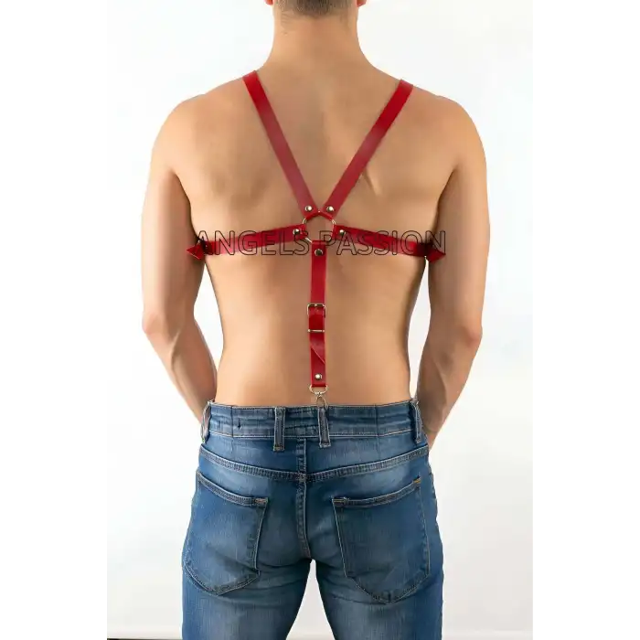 Erkek Göğüs Üzeri Deri Aksesuar, Erkek Fantazi Giyim - APFTM12