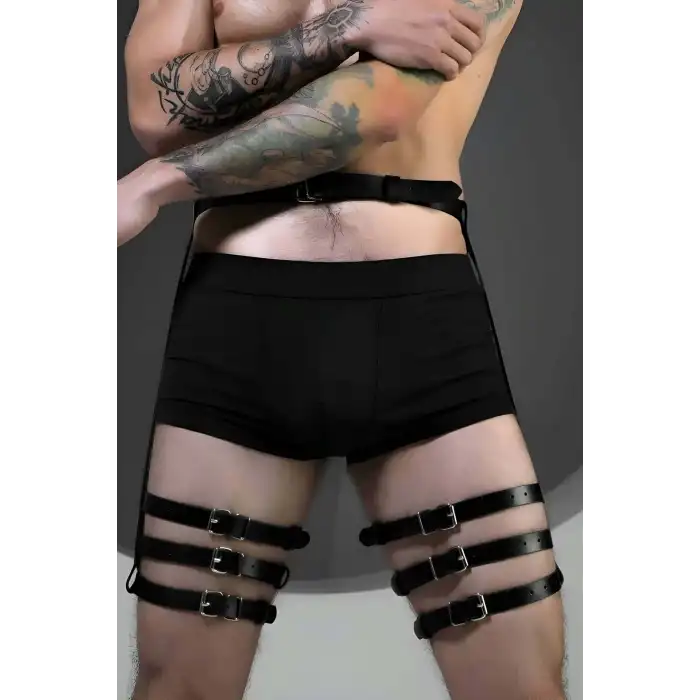 Erkek Jartiyer Harness, Seksi Erkek Fantezi Giyim - APFTM170