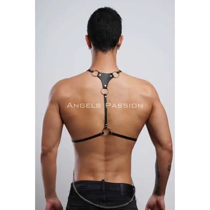 Erkek Omuz Harness - Seksi Erkek Deri Harness - Erkek Harness İç Giyim - APFTM28