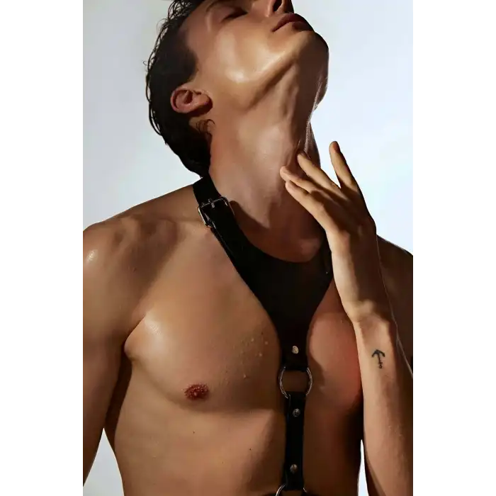 Erkek V Göğüs Harness, Şık Gömlek Aksesuar - APFTM145