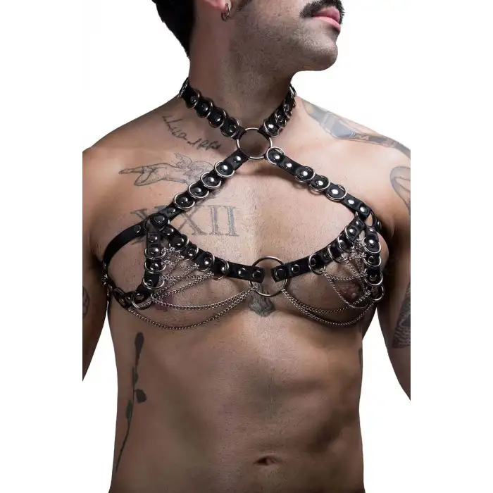 Erkek Zincirli Göğüs Harness - APFTM190