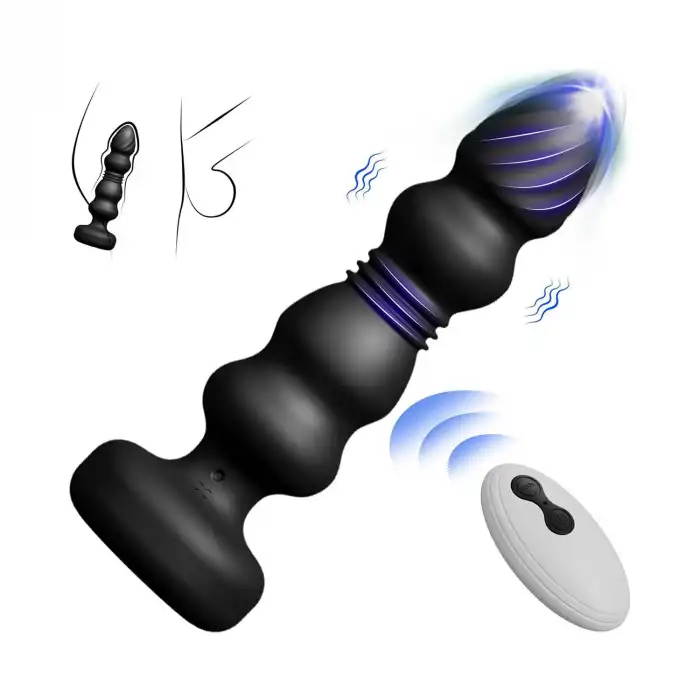 Erkekler İçin Teleskopik ve Titreşimli Akıllı Anal Vibratör – 10 Mod, Uzaktan Kumandalı, Su Geçirmez