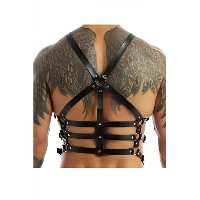 Errek Göğüs Kemer, Deri Erkek Fantezi Giyim, Şık Deri Kemer - APFTM97