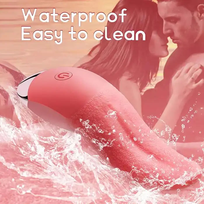 Gerçekçi Dil Vibratör Pembe