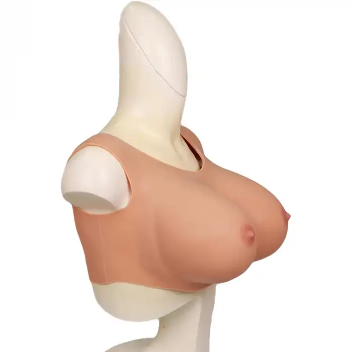 Giyilebilir Silikon Göğüs Sarışın En Büyük Boy G Cup