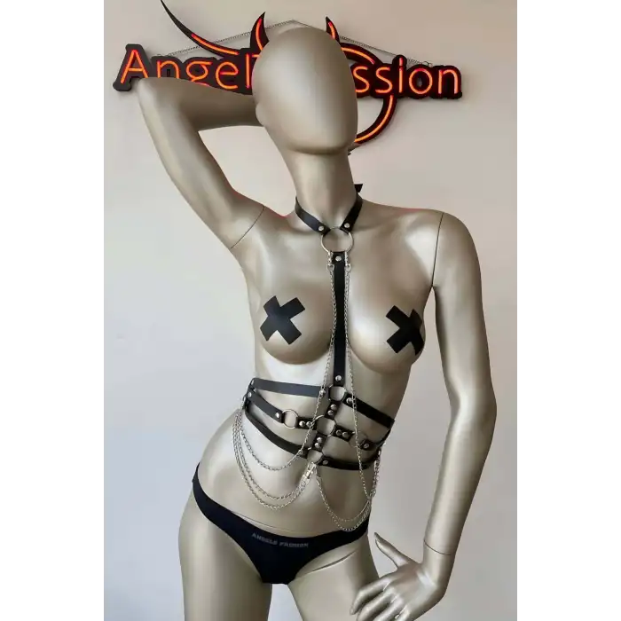 Göbeği Saran Fantazi Korse Harness - APFT10