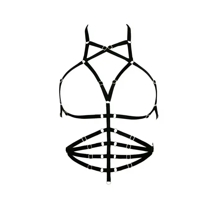 Göbek Üstü Sıralı Seksi Harness - APFT160
