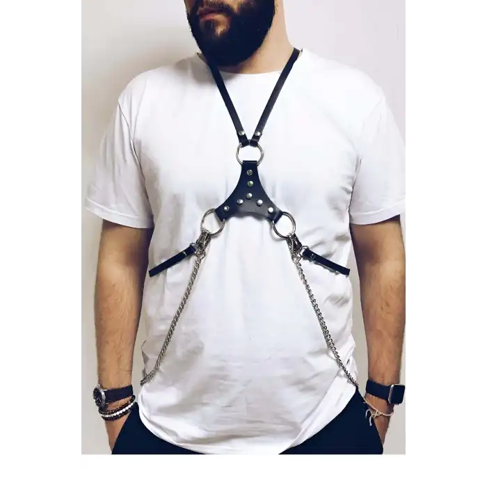 Göğüs Üç.gen Detaylı Erkek Erotik Giyim - APFTM28