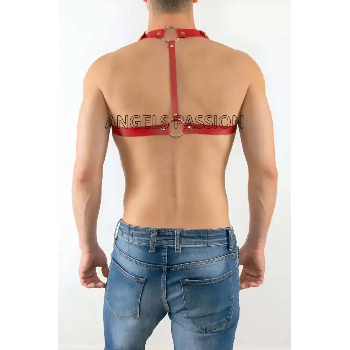 Göğüs Üzeri Deri Erkek Harness Modelleri - APFTM16