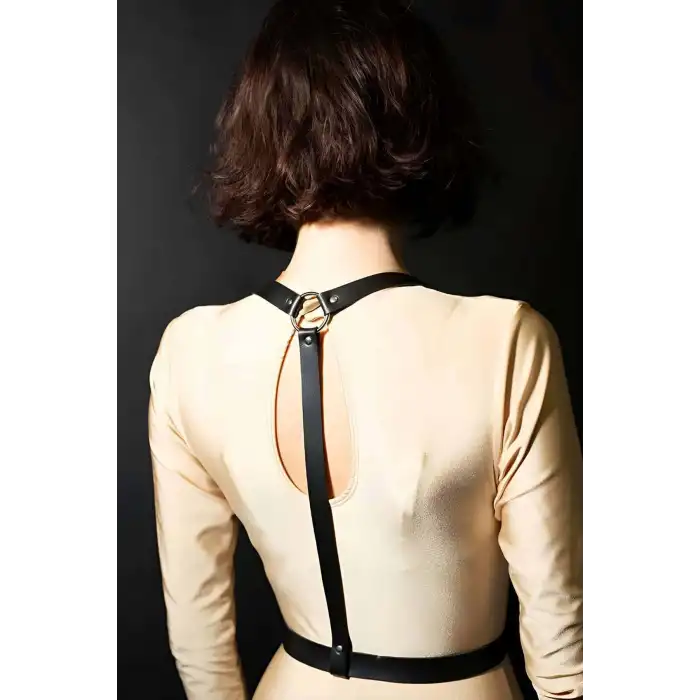 Göğüs Üzeri Deri Kemer, Şık Deri Harness Aksesuar - APFT599