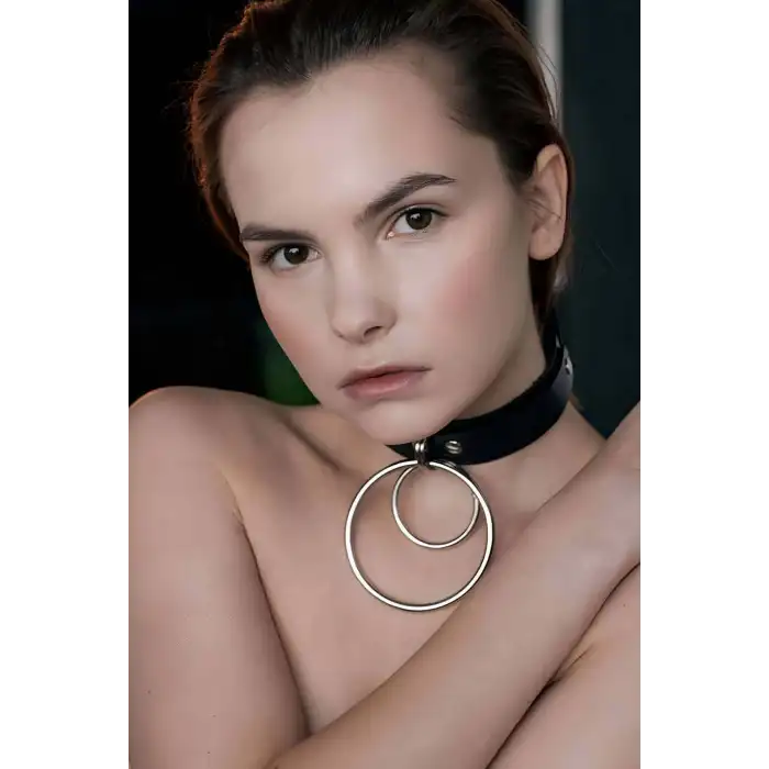 İki Halkalı Fantezi Deri Tasma - APFT264