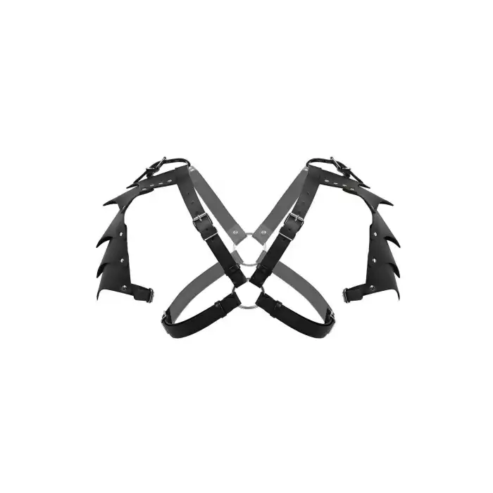 İki Omuz Kanat Detaylı Şık Erkek Harness Kostüm, Gladyatör Erkek Kostüm - APFTM161