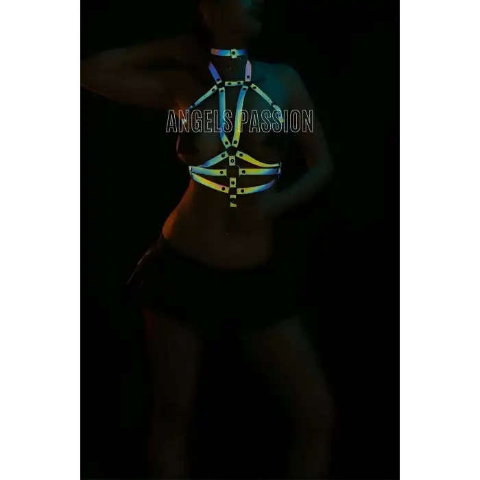 Kadın İç Giyim - Reflektörlü Bayan İç Giyim Göğüs Harness - APFT27