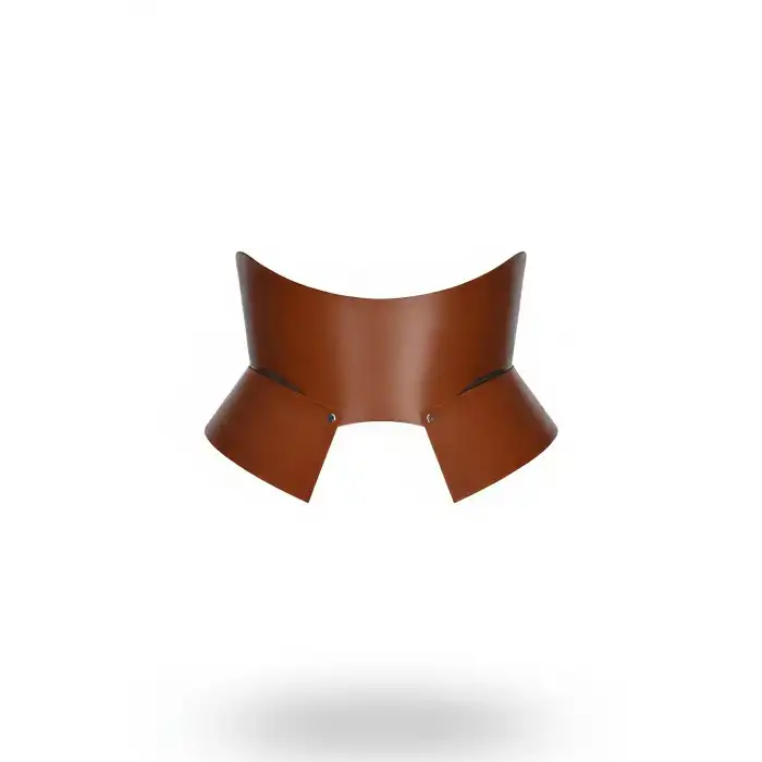 Kahverengi Deri Geniş Kadın Kemeri, Korse Deri Kemer - APFT611