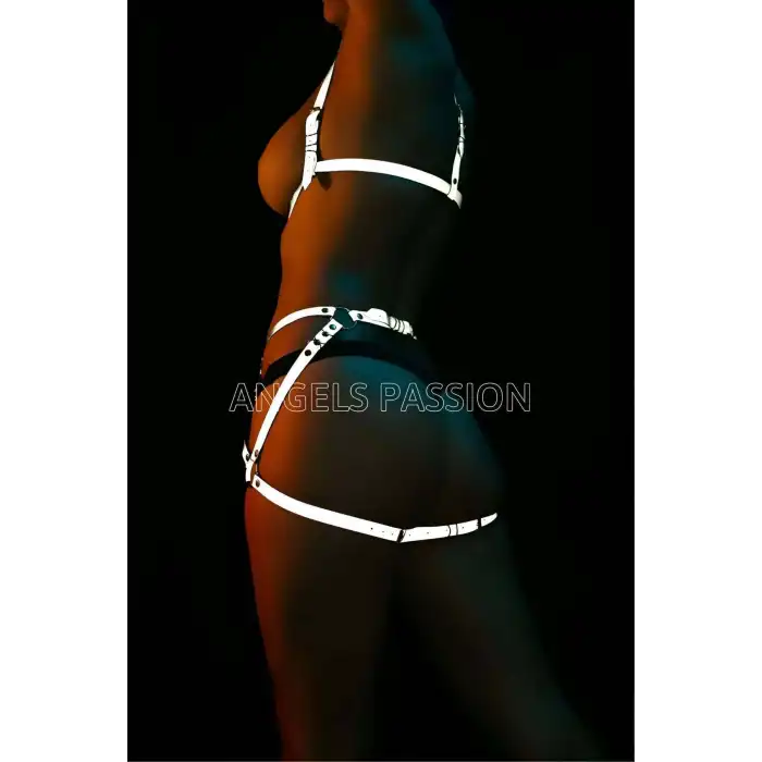 Kalçayı Saran Karanlıkta Parlayan Reflektörlü Harness - APFT480