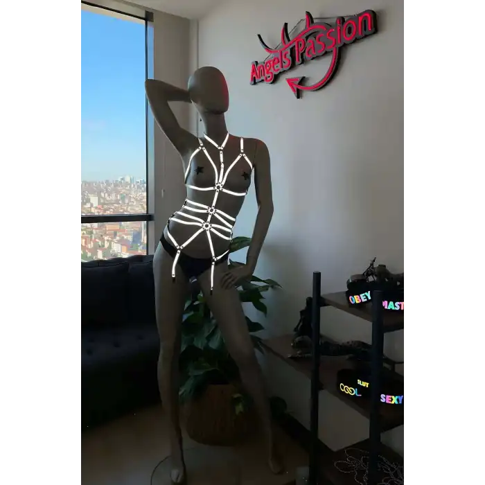 Karanlıkta Parlayan Fantazi Giyim Harness - APFT262