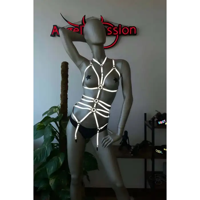 Karanlıkta Parlayan Fantazi Giyim Harness - APFT262