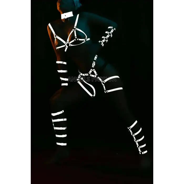 Karanlıkta Parlayan Full Body Harness Set - APFT363