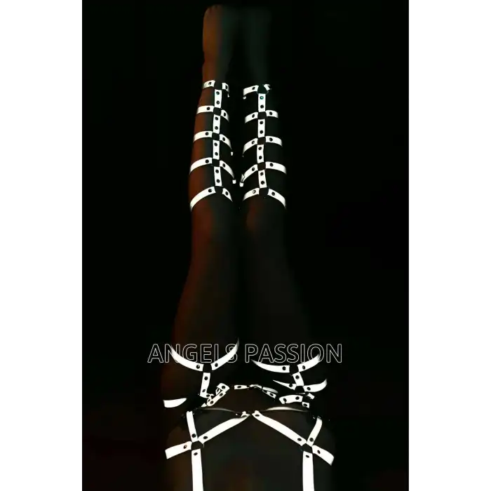 Karanlıkta Parlayan Full Body Harness Set - APFT363