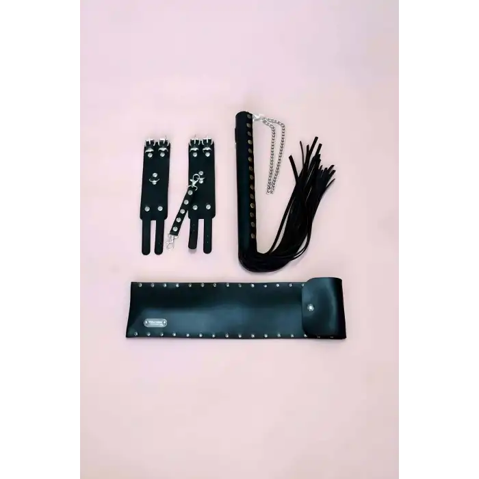 Kelepçe - Kırbaç Set, Kırbaç Takım, Fantezi Kelepçe Takım - APFT1304