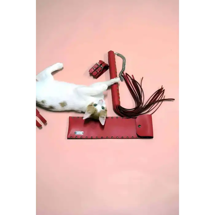 Kırbaç - Kelepçe Set, Kırbaç Takım, Fantezi Kelepçe Takım - APFT1304