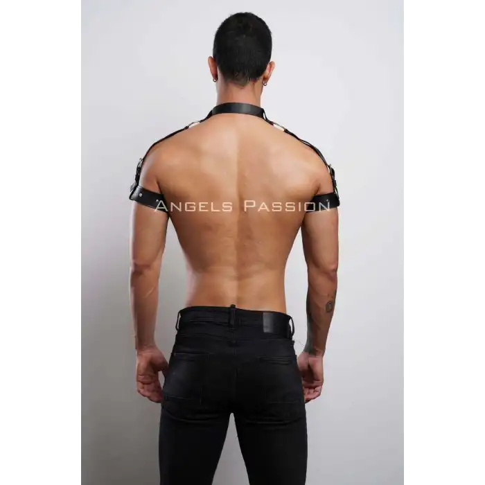 Kol - Boyun - ve Omuz Detaylı Şık Erkek Harness, Erkek Partywear - APFTM90