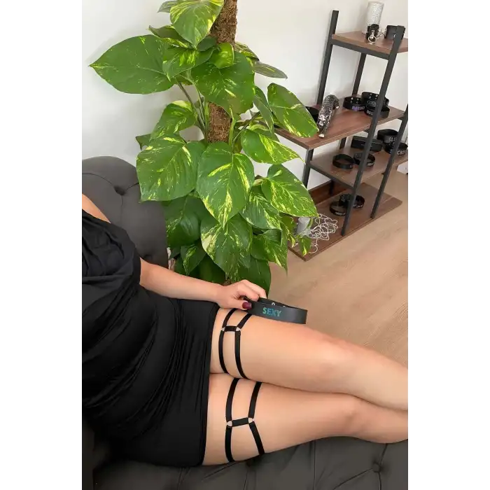 Lastik Bacak Bandı - Siyah