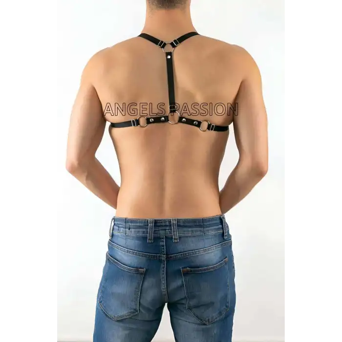 Lastik Erkek Harness - Özel Üretim Erkek Harness - Seksi Lastik Erkek Harness - APFTM64