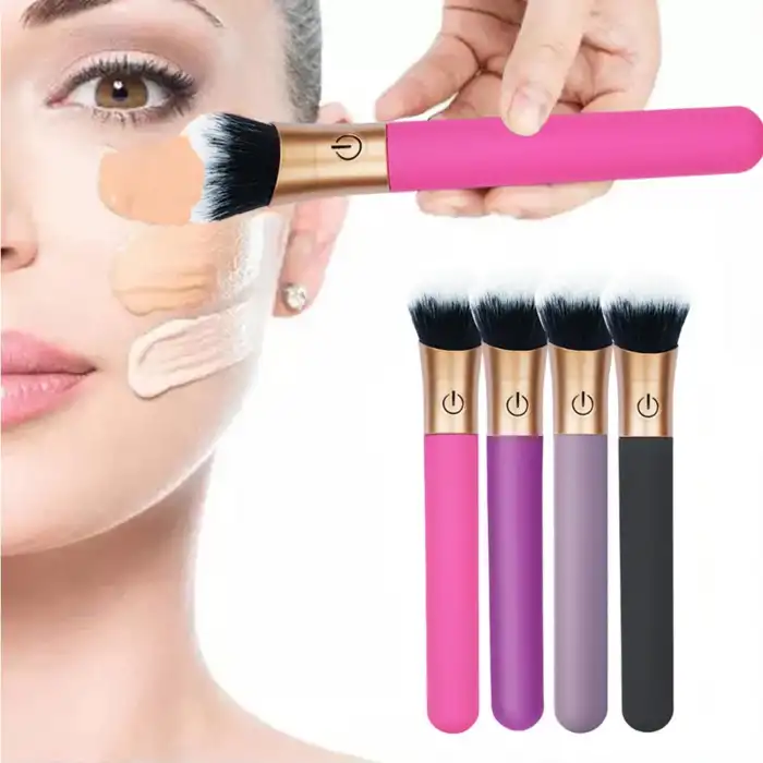 Makyaj Fırçası Şeklinde Vibratör Mor