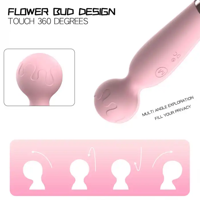 Modern Wand Mikrofon Vibratör Pembe