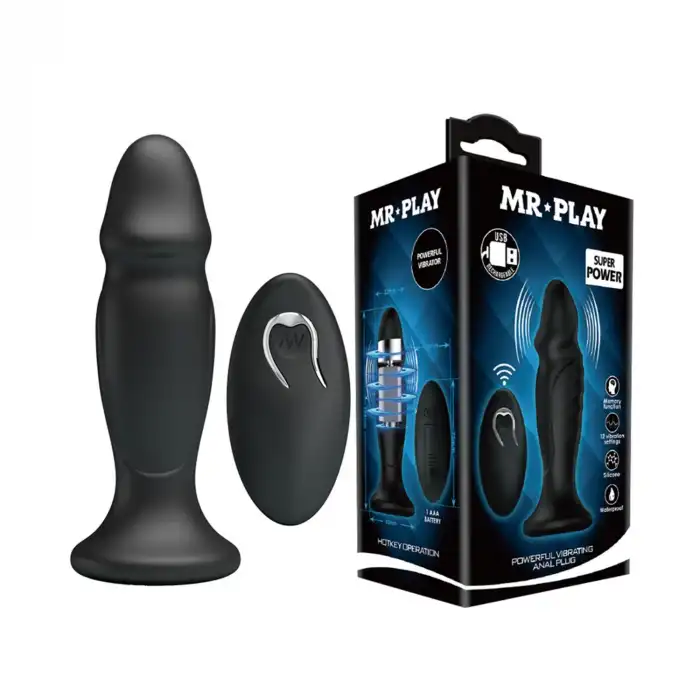 Mr Play 12 Modlu Uzaktan Kumandalı Şarjlı Titreşimli Anal Plug