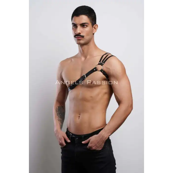 Omuzu Detaylı Şık Erkek Omuz Harness - Erkek Göğüs Harness - APFTM45