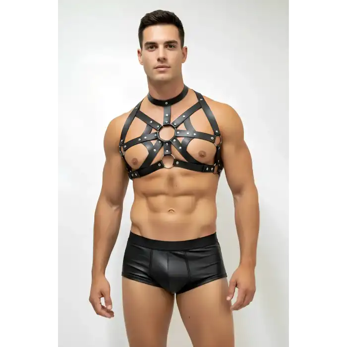 Örümcek Desenli Harness, Erkek Spiderman Harness, Chest Harness - APFTM239