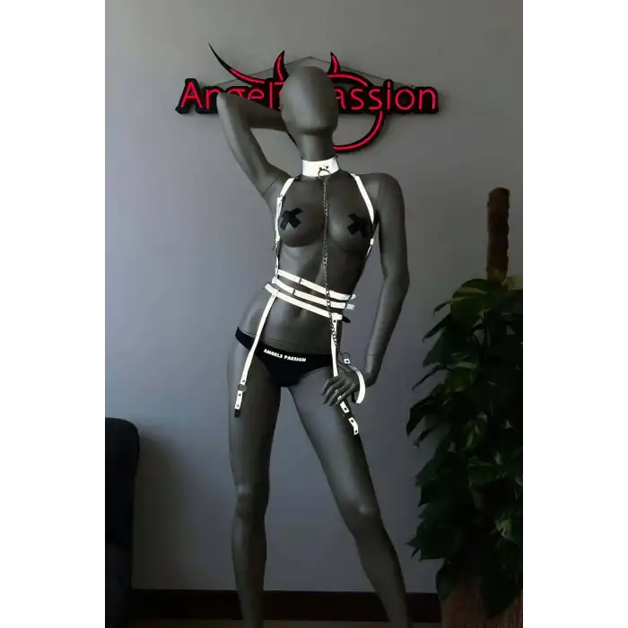 Özel Reflektörlü Tasmalı Jartiyer Takım Harness - APFT233