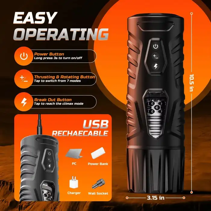 Pembe Tilki Güçlü Otomatik Erkek Mastürbatör