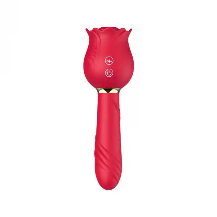 Pembe Tilki Gül Başlıklı Çift Taraflı Emiş Titreşim Vibratörü