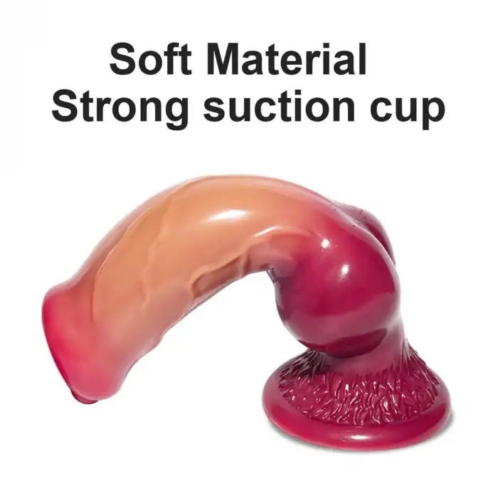 Pembe Tilki Realistik Köpek Dildo 18 cm