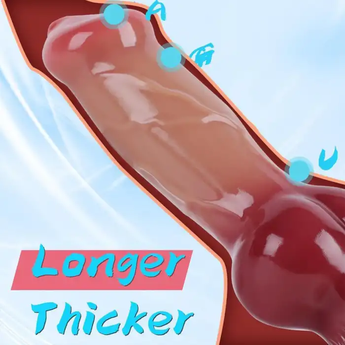 Pembe Tilki Realistik Köpek Dildo 18 cm