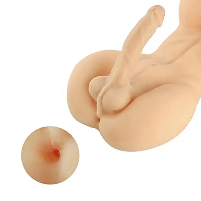 Pembe Tilki Realistik Torso Anal Mastürbatör Dildolu