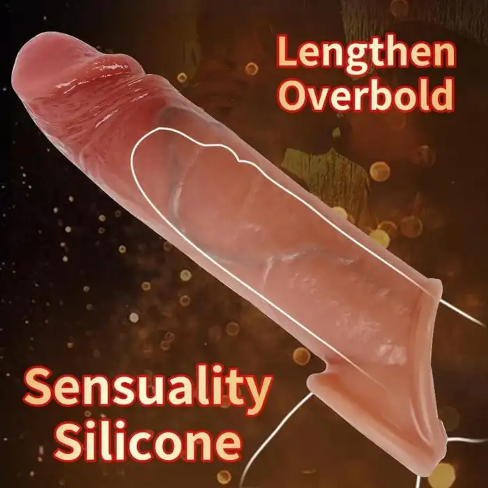 Pembe Tilki Silikon Penis Kılıfı 19 cm