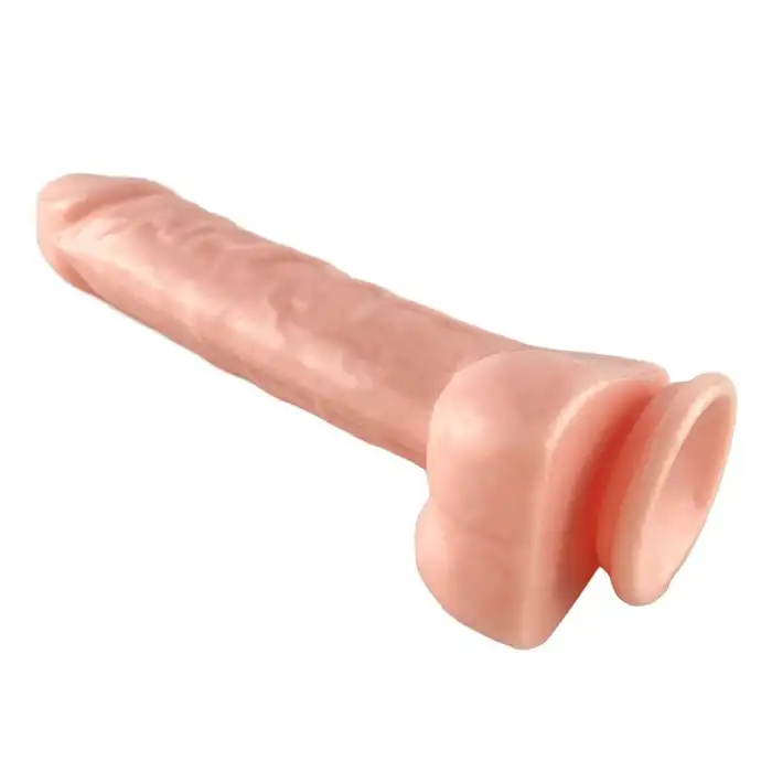 Pembe Tilki Vakum Tabanlı Ten Rengi Realistik Dildo 21cm