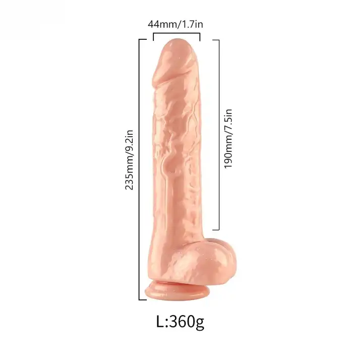 Pembe Tilki Vakum Tabanlı Ten Rengi Realistik Dildo 21cm