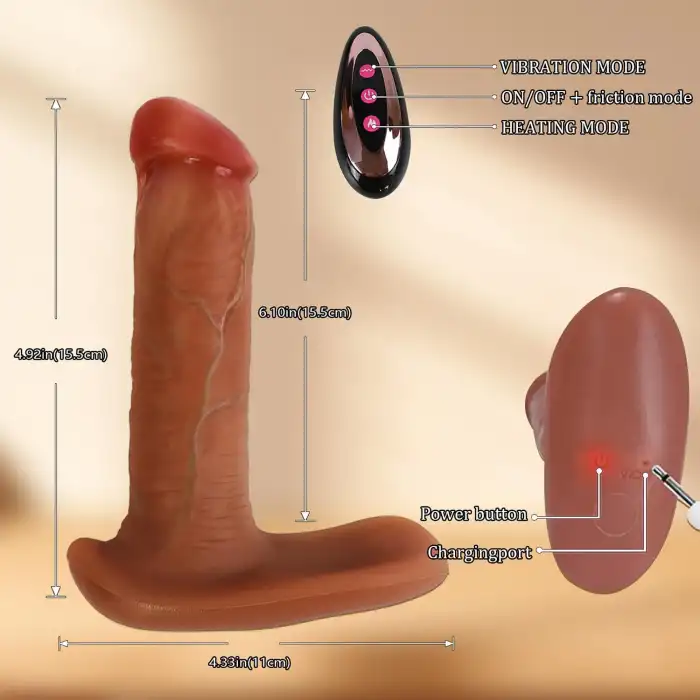 Phantom Kumandalı Hareketli Dildo